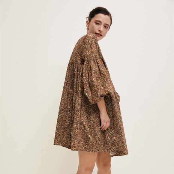 Oak Meadow Smock Dress in Hazelwood - Picture 1 of 6